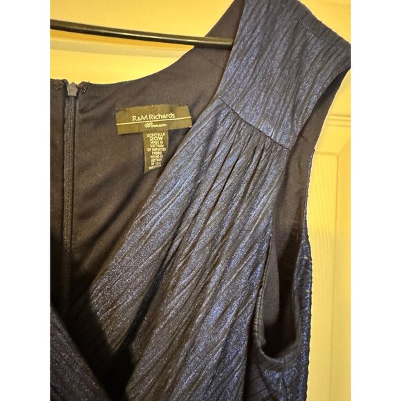 R & M Richards Gown Formal Dress 20W Sapphire Blue Party Wedding Cruise NEW - Picture 5 of 14